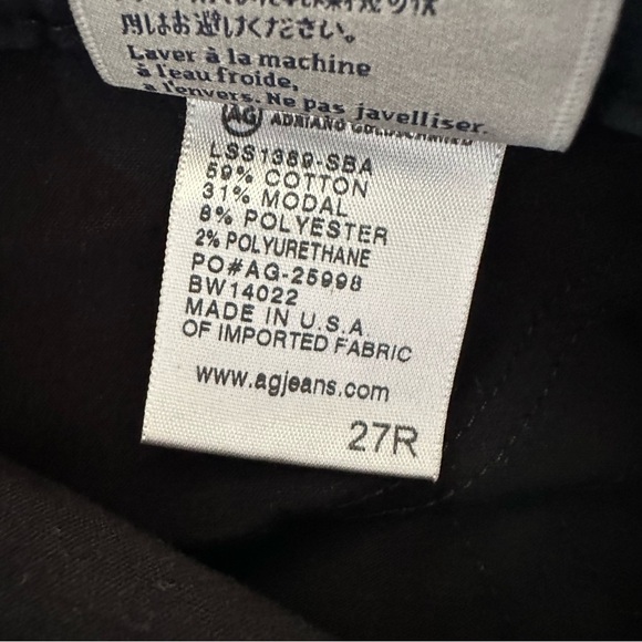 AG Adriano Goldschmied Black Skinny Pants - Picture 7 of 7